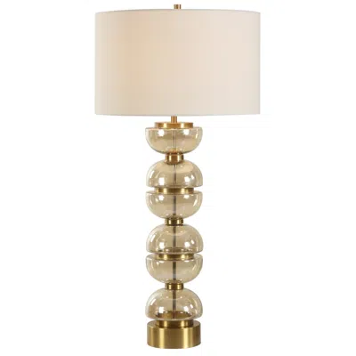 Uttermost Assemble 35" Amber Glass Table Lamp