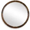 Uttermost Auger Bronze 44 3/4" Round Wall Mirror