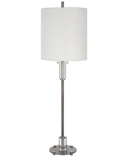 Uttermost Aurelia Steel Buffet Lamp In Silver