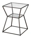 Uttermost Auryon Iron Accent Table In Black