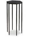 Uttermost Aviary Hexagonal Accent Table In Black
