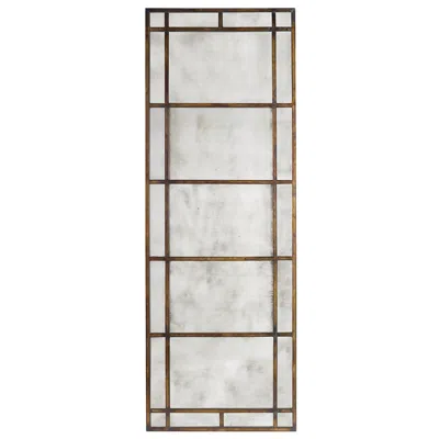 Uttermost Avidan 79 1/2" X 28 1/2" Antiqued Bronze Floor Mirror