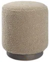 Uttermost Avila Round Ottoman In Brown