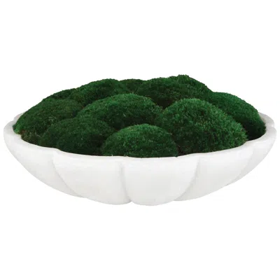 Uttermost Awaken 16 3/4" Wide X 6" High Moss Centerpiece