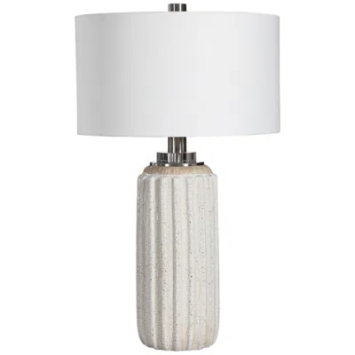 Uttermost Azariah 29" High Cream And Beige Crackle Glaze Table Lamp