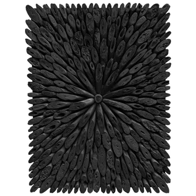Uttermost Bahama 39" Wide Rustic Black Wood Wall Decor