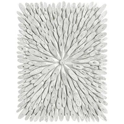 Uttermost Bahama 39" Wide White-washed Wood Wall Decor