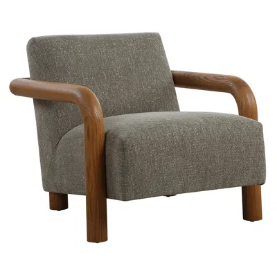 Uttermost Balance Herb Green Fabric Accent Chair