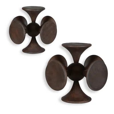 Uttermost Balanced Harmony Set Of 2 Suar Wood Sculptures