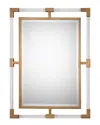 Uttermost Balkan Modern Gold Wall Mirror In Multi