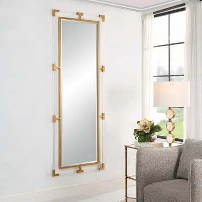 Uttermost Balkan Rectangle Wall Mirror In Gold;gold