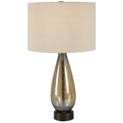 Uttermost Baltic 28 3/4" Dark Amber Glass Teardrop Table Lamp