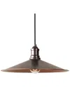 Uttermost Barnstead 1 Light Copper Pendant In Gold