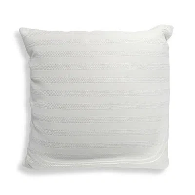 Uttermost Basket Stripe Ivory Outdoor Pillow In White