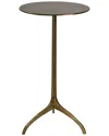 Uttermost Beacon Gold Accent Table In Brown