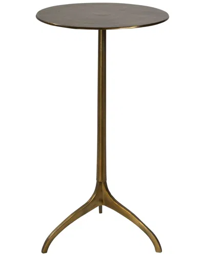 Uttermost Beacon Gold Accent Table In Brown