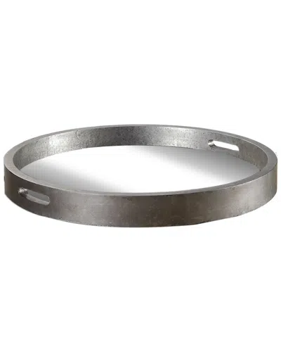 UTTERMOST UTTERMOST BECHET ROUND SILVER TRAY