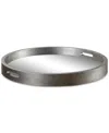 Uttermost Bechet Round Silver Tray In Silver