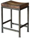 Uttermost Beck Wood Counter Stool