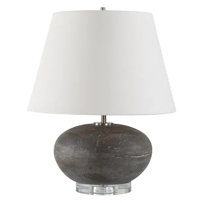Uttermost Beckley 18 3/4" Black Ceramic Table Lamp