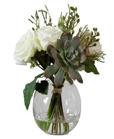 Uttermost Belmonte Floral Bouquet In Green