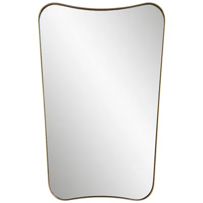 Uttermost Belvoir 34" X 22" Antique Brass Wall Mirror
