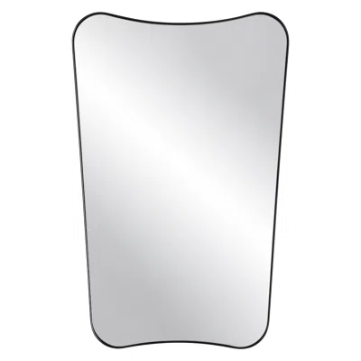 Uttermost Belvoir Satin Black 22" X 34" Vanity Wall Mirror