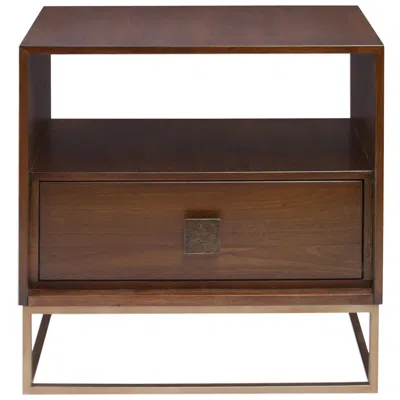 Uttermost Bexley 25" Wide Dark Walnut 1-drawer Side Table