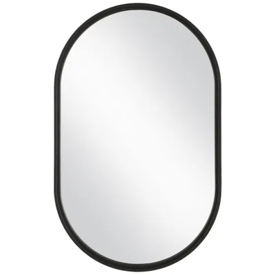 Uttermost Black 22" X 35" Wall Mirror In Multi