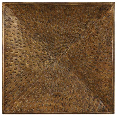 Uttermost Blaise 31 1/2" Square Bronze Metal Wall Art