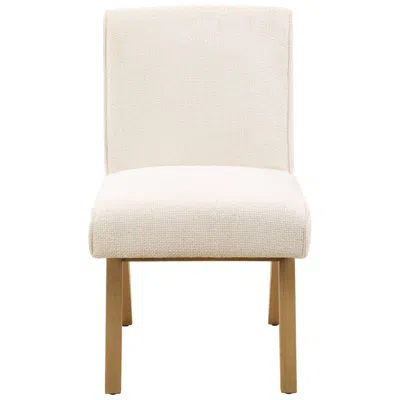 Uttermost Blakely Snow White Fabric Armless Dining Chair