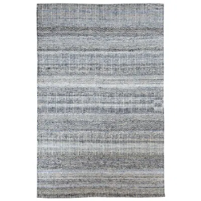 Uttermost Bolivia 5'x8' Blue Birds Eye Area Rug In Gray