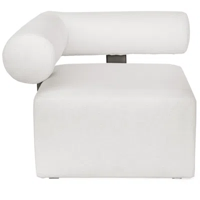 Uttermost Bolster Back Corner Outdoor Sofa In White