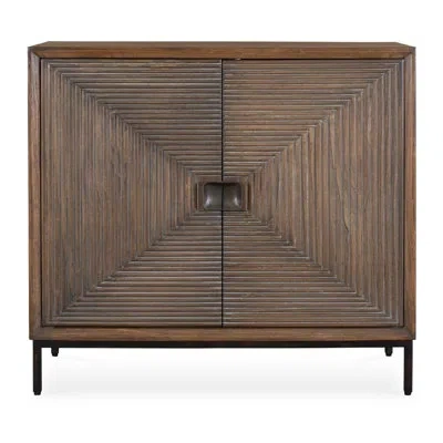Uttermost Bottom Line 2 Door Wood Cabinet In Brown