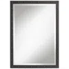 Uttermost Braddock 28" X 38" Rustic Industrial Black Frame Wall Mirror