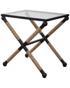 Uttermost Braddock Coastal Accent Table In Brown