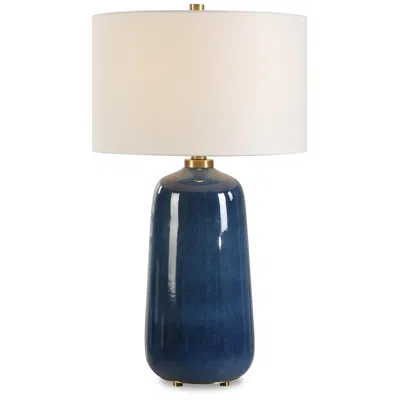 Uttermost Brae 31 1/2" Deep Blue Ceramic Table Lamp