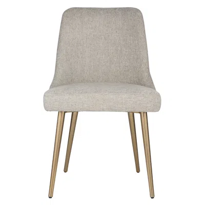 Uttermost Bramwell 20 1/2" Wide Taupe Polyester Fabric Dining Chair