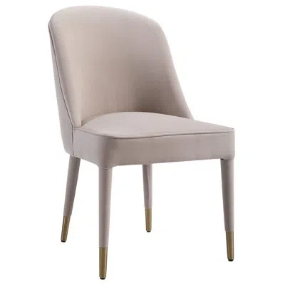 Uttermost Brie Armless Chair, Champagne Set Of 2 In Brushed Brass