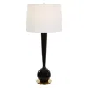 Uttermost Brielle Polished Black Ceramic Table Lamp