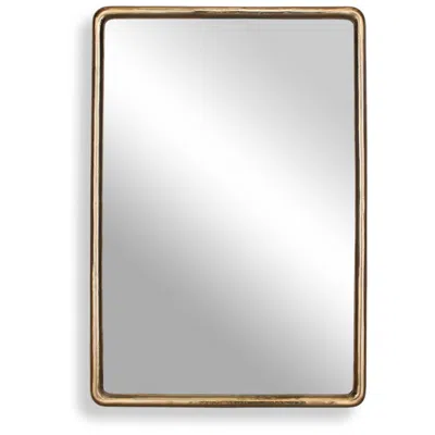 Uttermost Burton Indoor-outdoor 22" X 32" Brass Aluminum Mirror