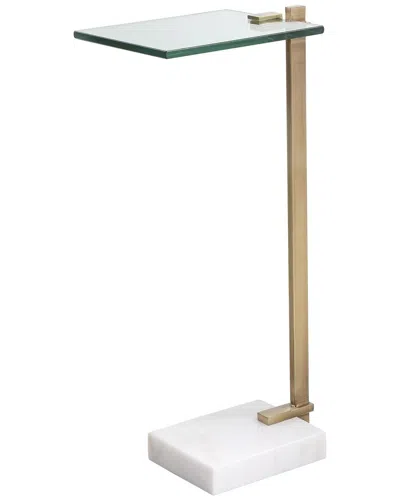 Uttermost Butler Brass Accent Table In Gold