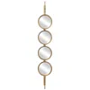 Uttermost Button Gold Leaf 10" X 60" Wall Mirror