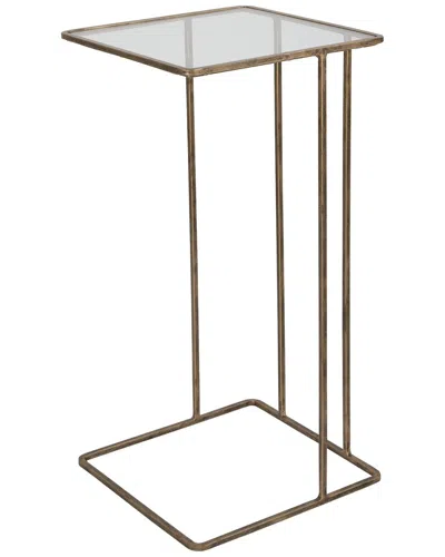 Uttermost Cadmus Gold Accent Table In Brown