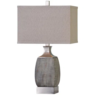 Uttermost Caffaro 27 1/2" Textured Rust Bronze Ceramic Table Lamp
