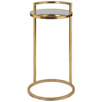 Uttermost Cailin 26-in H Gold Accent Table