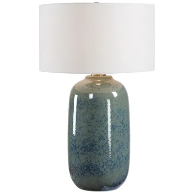 Uttermost Caliendo 30 1/2" Blue Sage Ceramic Table Lamp