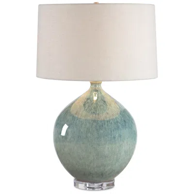 Uttermost Callista 26" Mottled Blue Ceramic Table Lamp