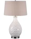Uttermost Camellia Glossed Table Lamp In White