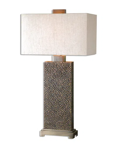 Uttermost Canfield Coffee Bronze Table Lamp In Gray